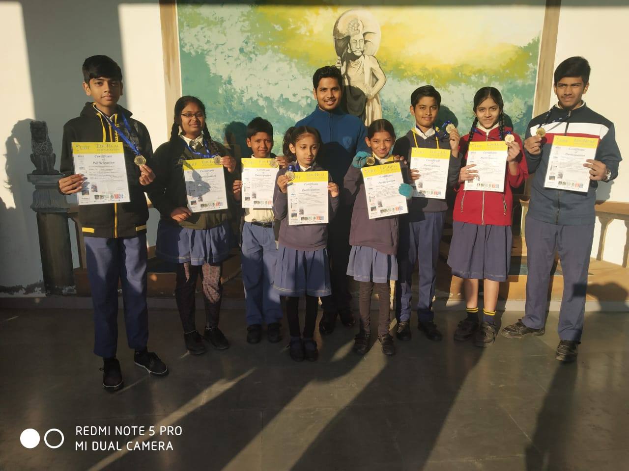 Gold Medal Distribution of Olympiad Art Exam 2018